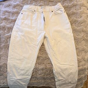 Zara Cream Denim Jeans